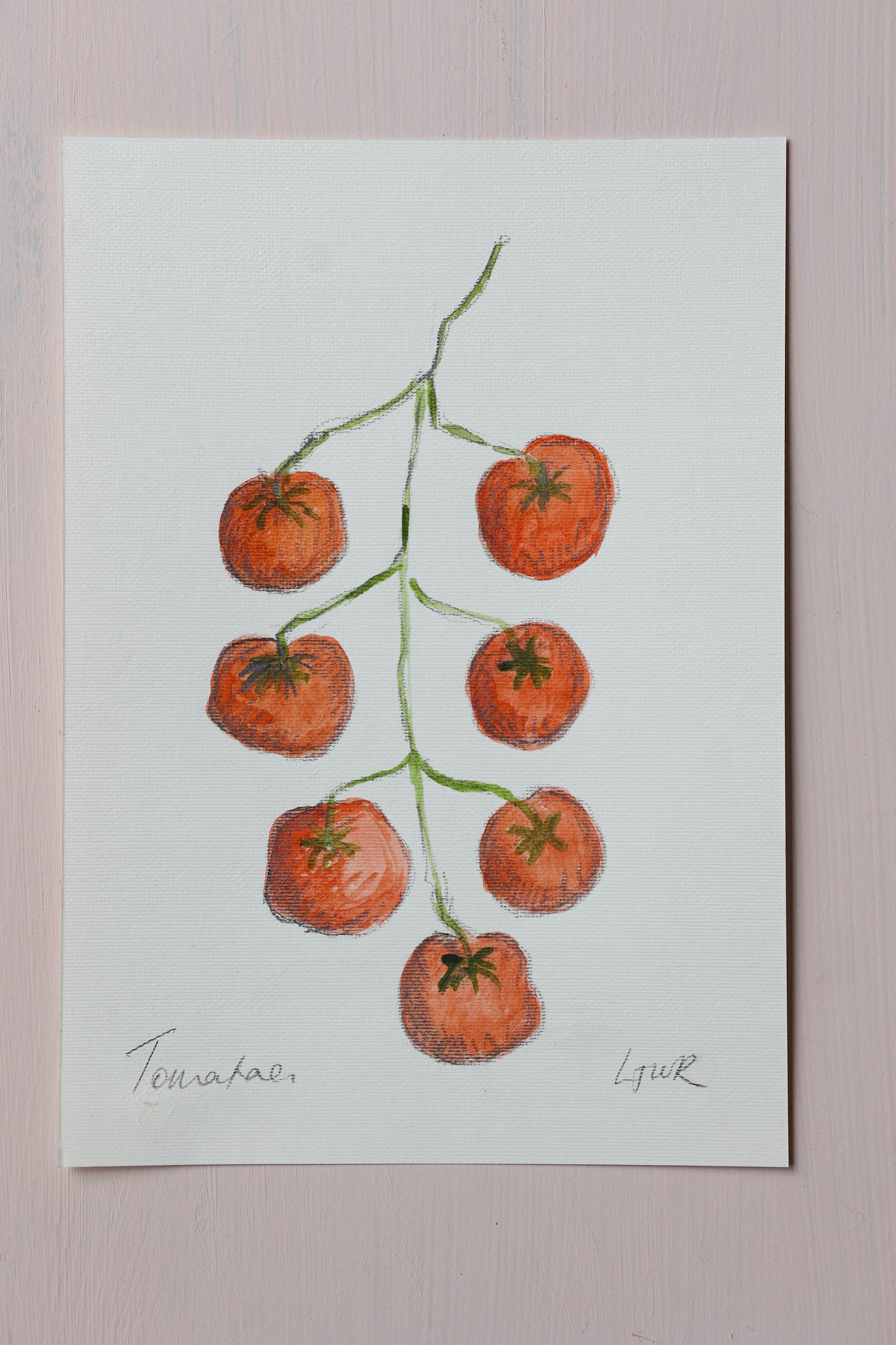Tomatoes - Watercolour - A5