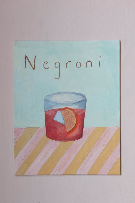 Negroni - Oil on Board